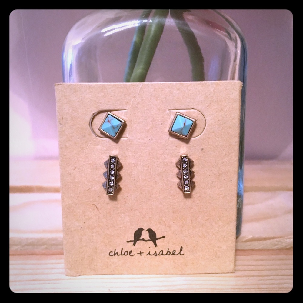 Stepwells Stud Duo Earrings